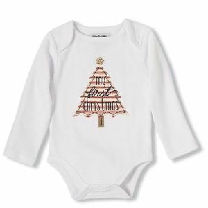 NWT Mud Pie My First Christmas long sleeve onesie